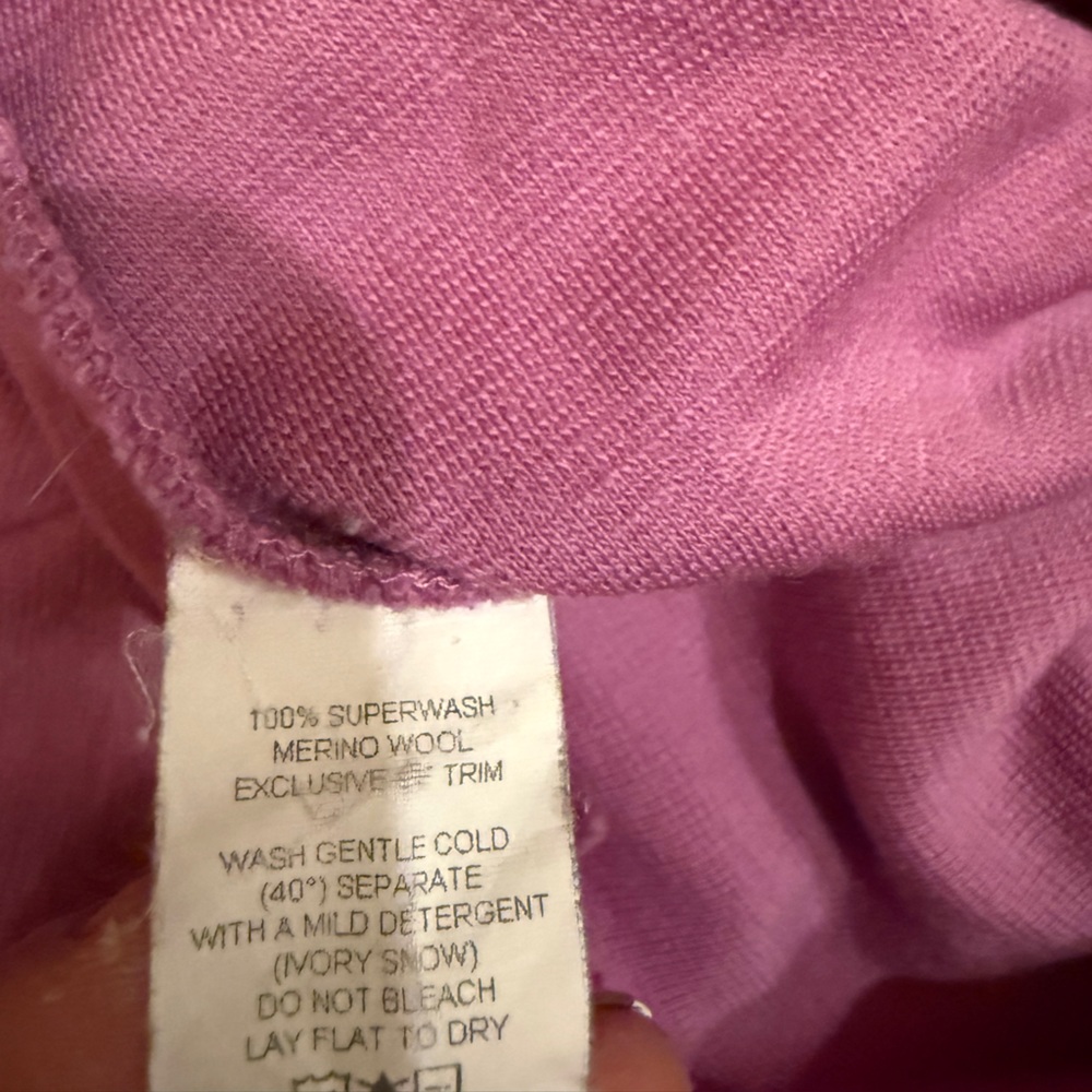 Ibex Women's Woolies 250 1/4 Zip Sweater 100% Superwash Merino Wool M - Picture 5 of 6